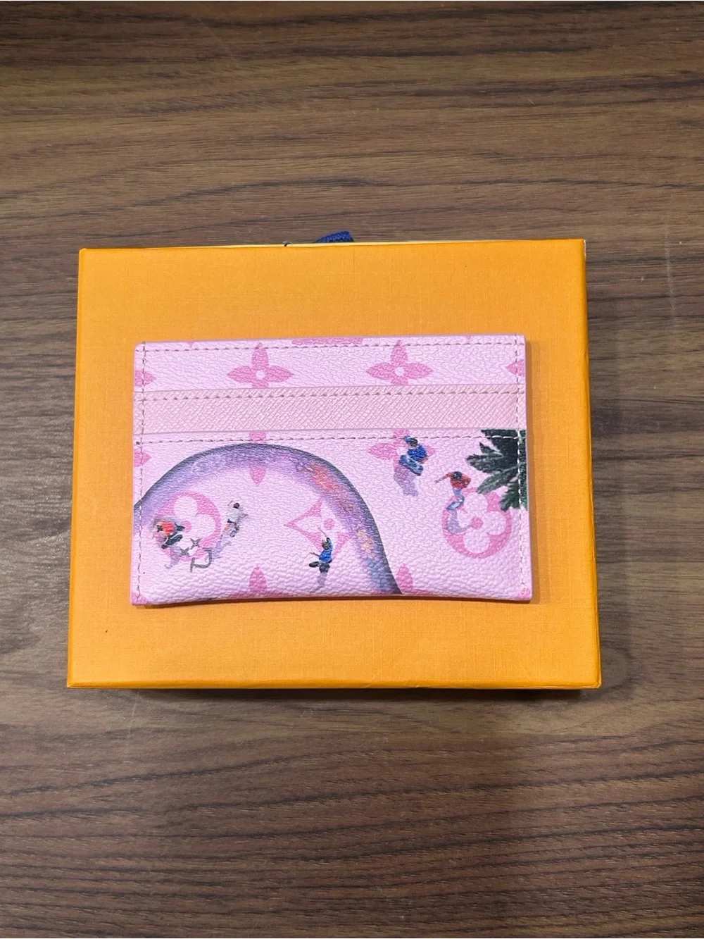 Louis Vuitton Skateboard Pink Card Holder